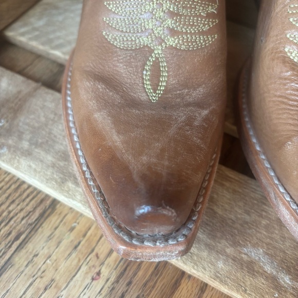 Freebird Wolfie Leather Ankle Booties Western Size 9 - Picture 6 of 13